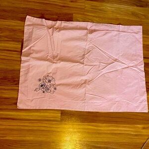 Pink Floral Pillowcase